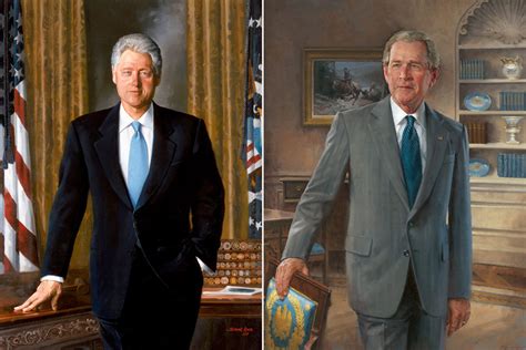 Bill Clinton, George W. Bush WH Portraits Moved to Rarely Used Room