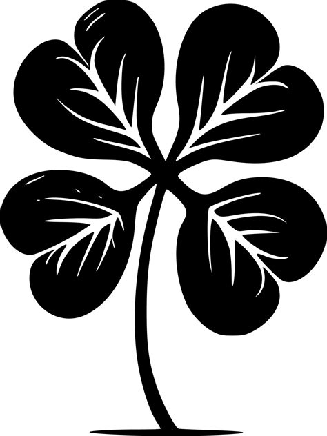 Clover, Minimalist and Simple Silhouette - Vector illustration 24163733 ...