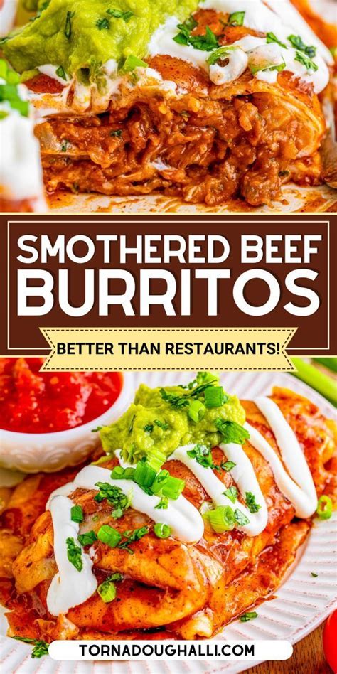 Smothered Beef Burritos Recipe