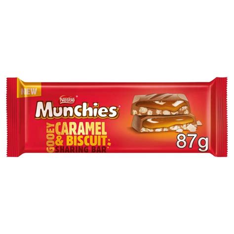 Munchies Milk Chocolate Caramel Biscuit Sharing Block 87g Jolly Grub