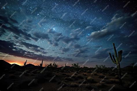 Premium Photo | Desert Night Sky Captivating shots of the desert night sky