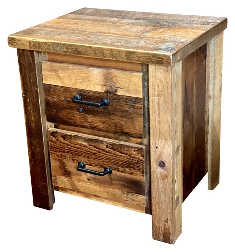 Barnwood 2 Drawer Night Stand For Sale Northwood Industries Inc Ee 95