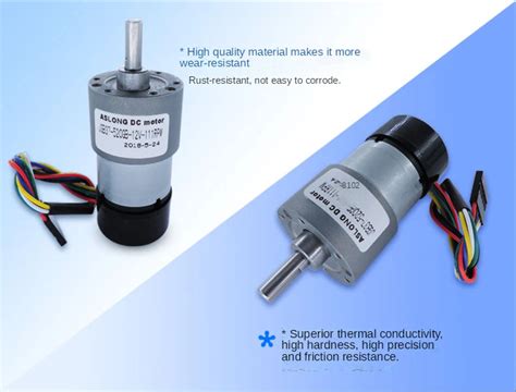 Generic Jgb37 520gb 12v Gear Motor DC Reduction Motor Hall Encoder