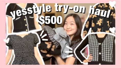 Huge 500 Yesstyle Try On Haul 🖤 Honest Review 2021 Autumn And Winter