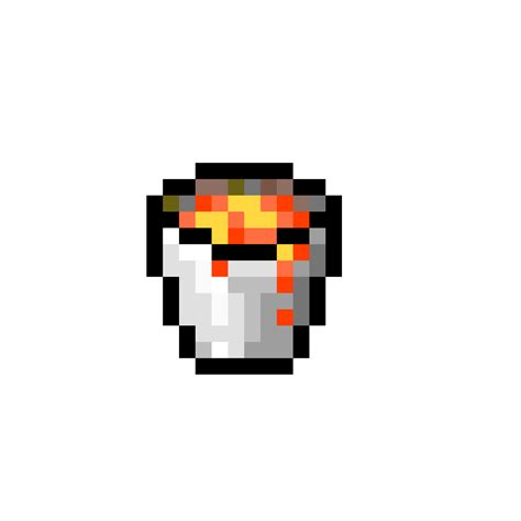 Pixilart Lava Bucket Minecraft By Adityapandey