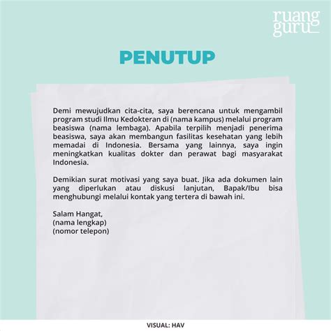 Contoh Motivation Letter Beasiswa Dan Cara Membuatnya