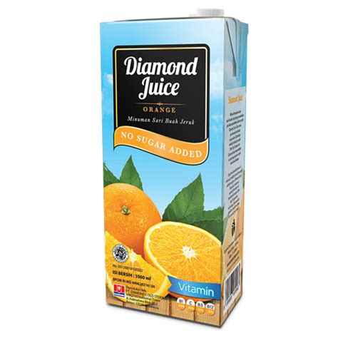 Diamond Uht Juice Orange 1 Lt — Sukanda Djaya