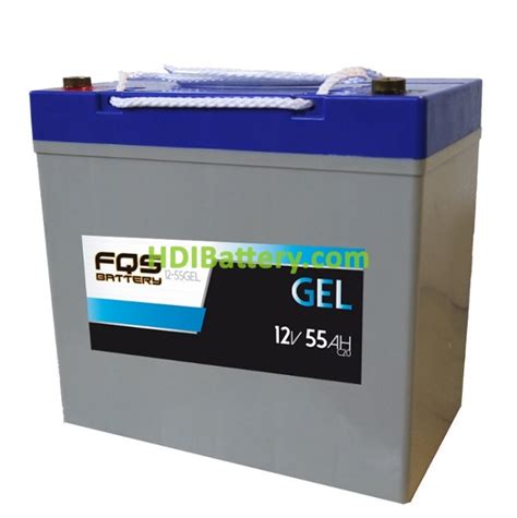 Batería de Gel ciclo profundo FQS12 55GEL FQS Battery 12 Voltios 55