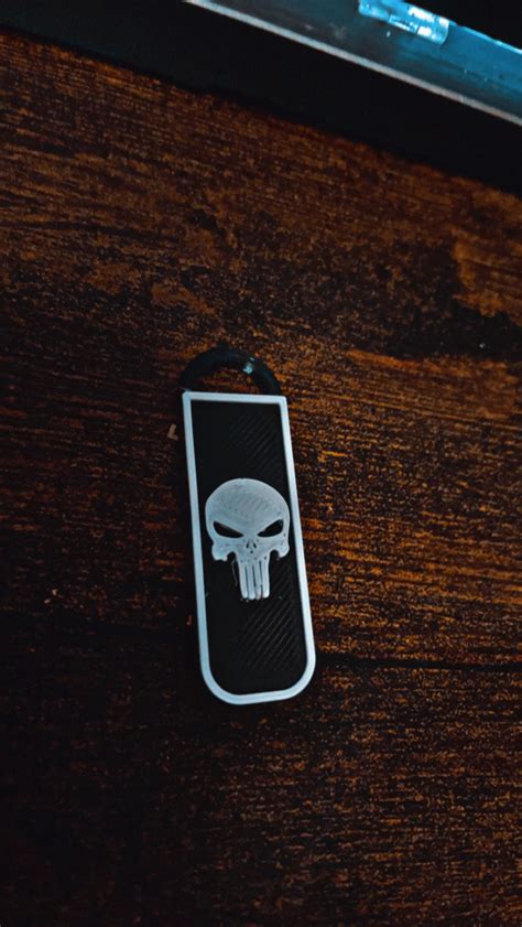 Free Stl File Punisher Keychain・3d Print Design To Download・cults