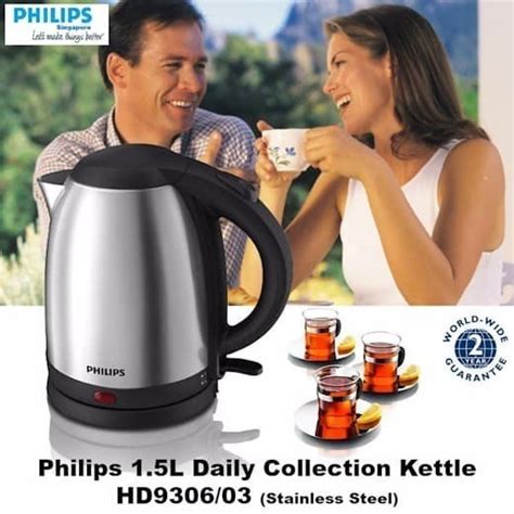 Jual Philips HD9306 Kettle Teko Listrik 1 5L Pemanas Air Elektrik