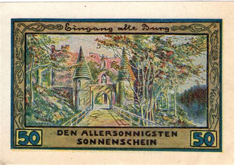 50 Pfennig Freiburg In Schlesien Prussian Province Of Lower Silesia