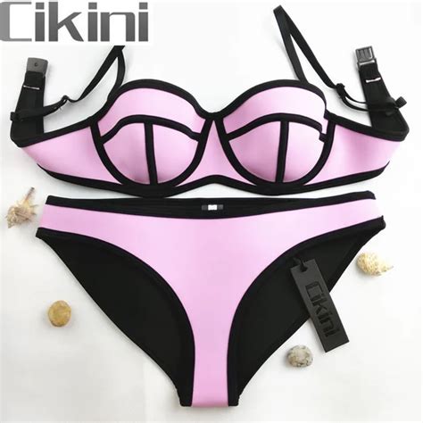 Swimwear Woman Neoprene Material Bikinis Women New Summer 2016 Sexy