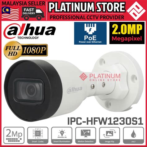 DAHUA IPC HFW1230S1 2 0MP Network Camera POE 2MP 1080P Fixed Lens H 265