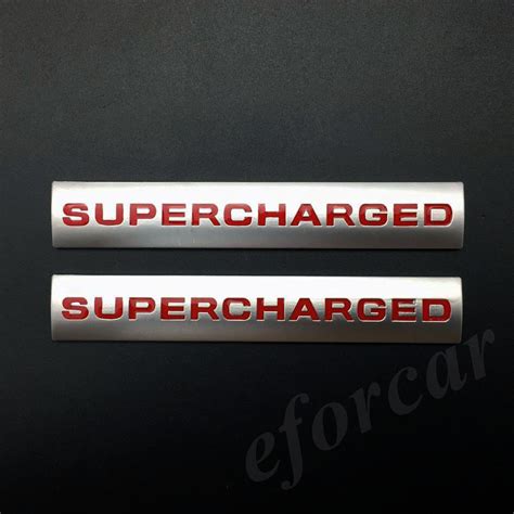 X Metal Chrome Supercharged Car Trunk Emblem Badge Stickers Hse V V