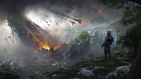 Download Titanfall Meteor Shower Wallpaper | Wallpapers.com