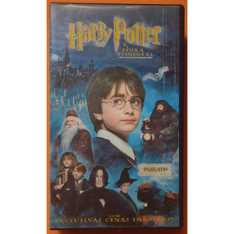 Fita Vhs Harry Potter E A Pedra Filosofal Dublado Shopee Brasil