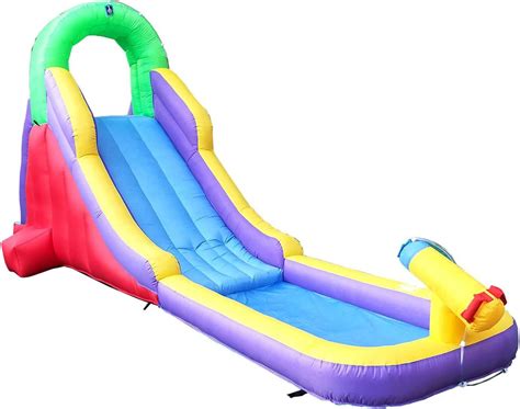 Tobogán acuático inflable para niños de 19 7 x 6 6 x 9 5 pies tobogán