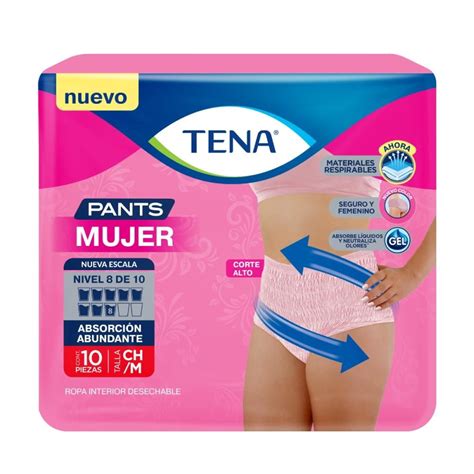 Ropa Interior Desechable Tena Pants Mujer Talla Chica Mediana Pzas