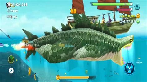 Hungry Shark Evolution New Bigger Atomic Sharkjira Skin Mod All 24