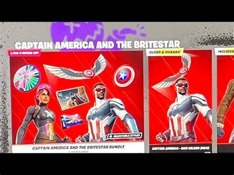 Fortnite Gameplay Van De Captian America Sam Wilson Mcu And The