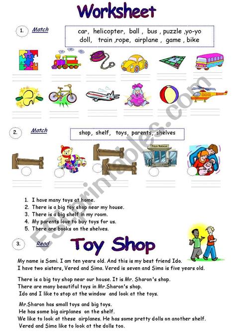 Toys From The Past Worksheet Reading Comprehension Toys Esl Worksheet