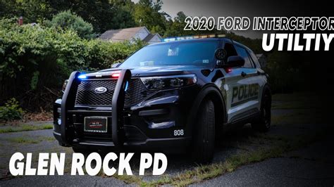 2020 Ford Interceptor Utility Patrol Vehicle First Responder Glen Rock Pd Youtube