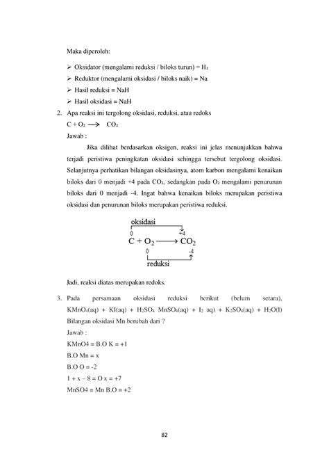 Buku Ajar Kimia Dasar Fix Maka Diperoleh Oksidator Mengalami