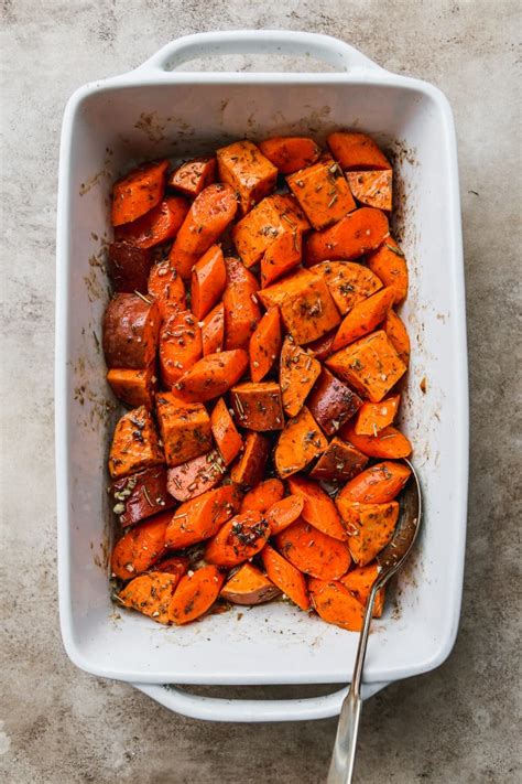 Roasted Sweet Potatoes Carrots Walder Wellness Rd