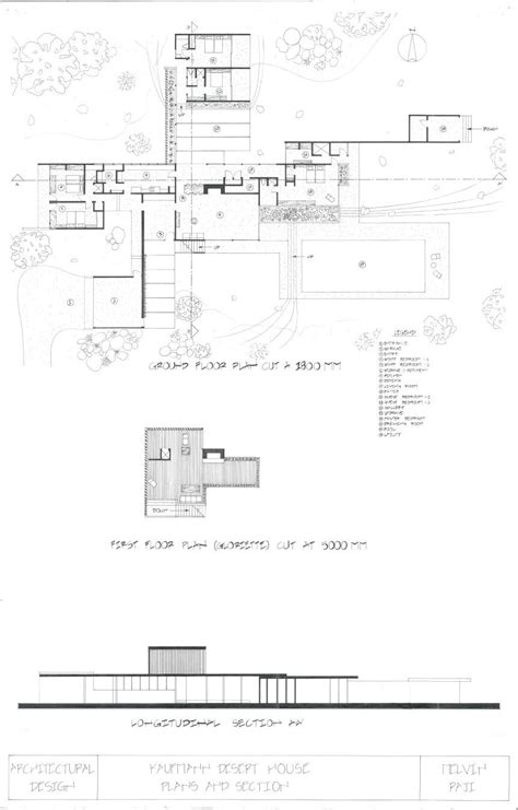 Kaufmann Desert House | Desert house plans, House plans, Mid century ...