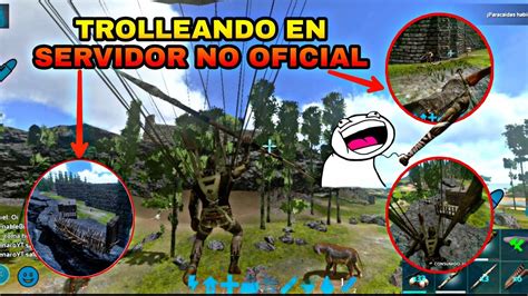 Ark Mobile Raideo A Todo El Servidor Con Solo Un Garrote Primitivo