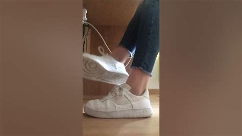 Girlfriend Sockless Shoeplay Nike Airforce Youtube