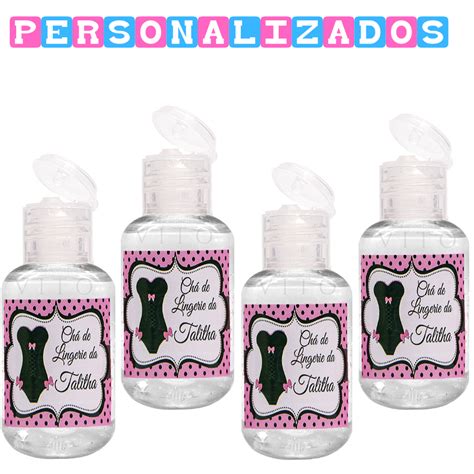 Mini Álcool em Gel Lembrancinhas Para Chá de Cozinha Lingerie Casa Nova Personalizados