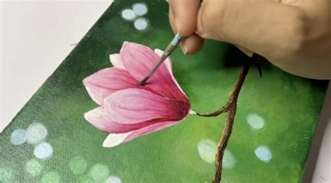 magnolia-flower-painting - Craftionary