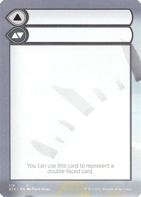 Double Faced Substitute Card · Strixhaven School Of Mages Substitute Cards Sstx 1 · Scryfall