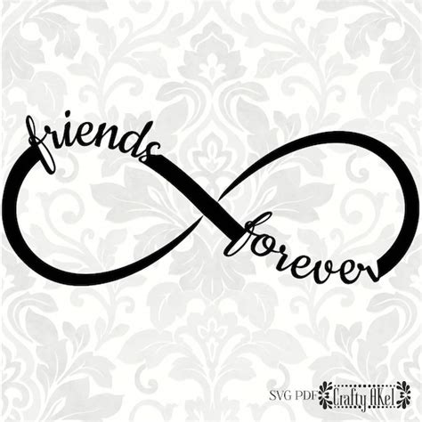 Friends Forever Svg Infinity Svg Svg Pdf Digital File