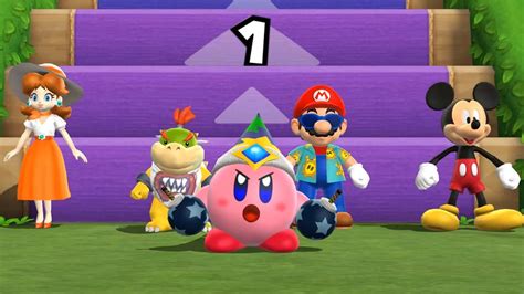 Mario Party 9 Step It Up Minigames Daisy Vs Bowser Jr Vs Mario Vs