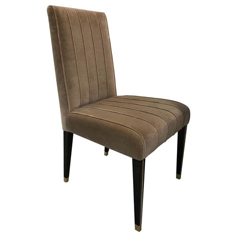 Gloria Ii Dining Chair With Brass Tips For Sale At 1stdibs Brass Legs Dining Chairs Gloria