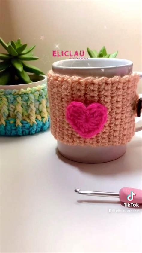 Cubre tazas CROCHET FÁCIL Regalos de ganchillo Fundas de ganchillo