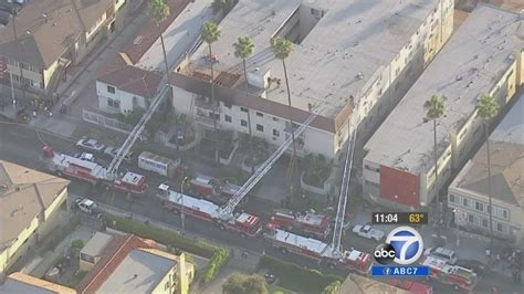 Koreatown Apartment Fire Kills Man Abc7 Los Angeles