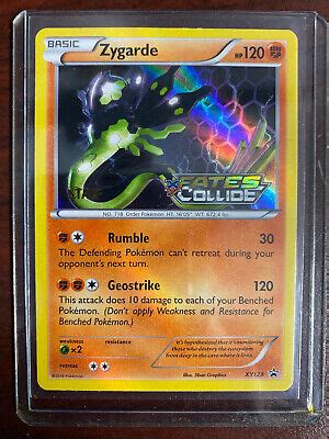 Pokemon Zygarde Xy Fates Collide Staff Prerelease Promo Holo Rare