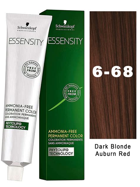 Schwarzkopf Essensity Hair Color 6 68 Dark Blonde Auburn Red