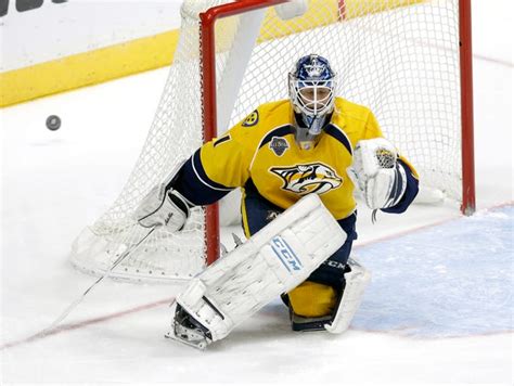 Predators Juuse Saros Plays Well In Nhl Debut