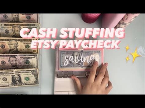 Cash Envelope Stuffing Side Hustle Income Etsy Paycheck Youtube