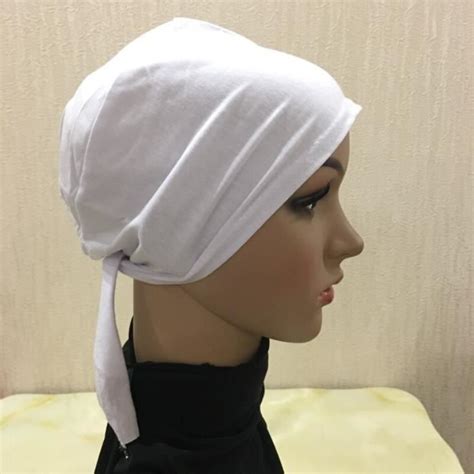 CRAZE H1391 cravate en coton sous écharpe hijab musulman chapeaux