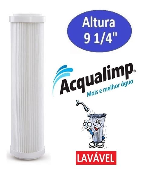 Refil Filtro Caixa Dágua Acqualimp 50 Micra Plissado 9 ¼ Parcelamento