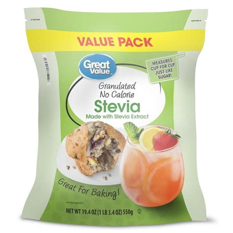 Great Value Granulated No Calorie Stevia 194 Oz Pouch