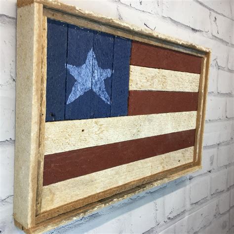 Rustic American Flag Wood American Flag Wooden American - Etsy