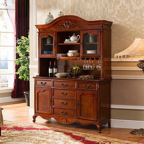 American Style Sideboard Cabinet Solid Wood Locker Simple Tea Cabinet