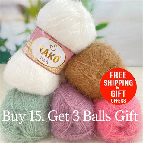 Nako Paris Knitting Yarn Crochet Yarn Acrylic Yarn Shawl Etsy