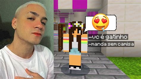 MOSTREI MEU ROSTO PRA INSCRITA QUE CONQUISTEI E ELA GOSTOU MINECRAFT